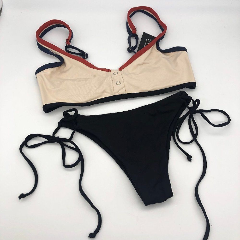 New Tavik Cream & Black Bikini - Size XS